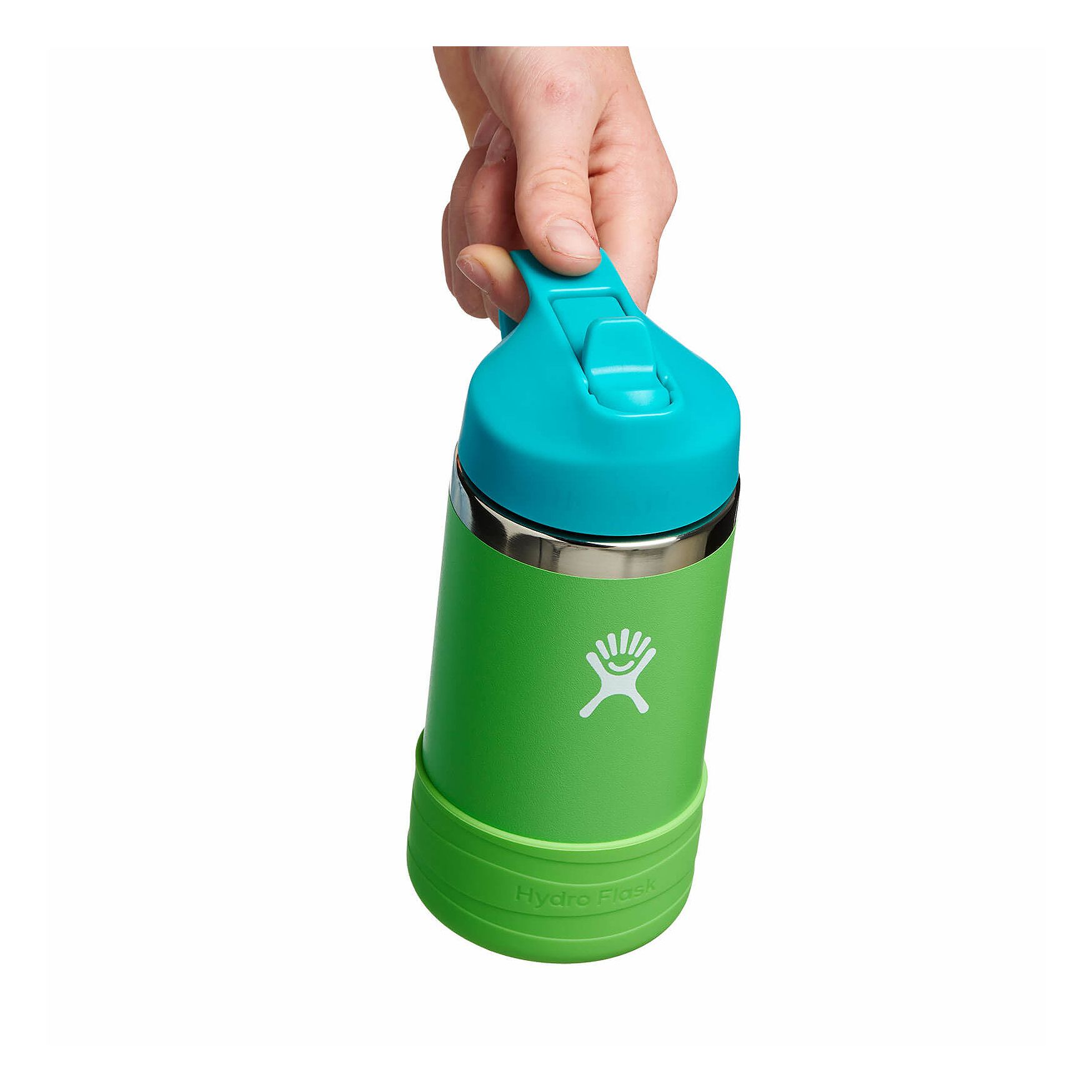 Hydro Flask 12 oz Kids Wide Mouth w/ Straw Cap Grass | RZZA-66627082