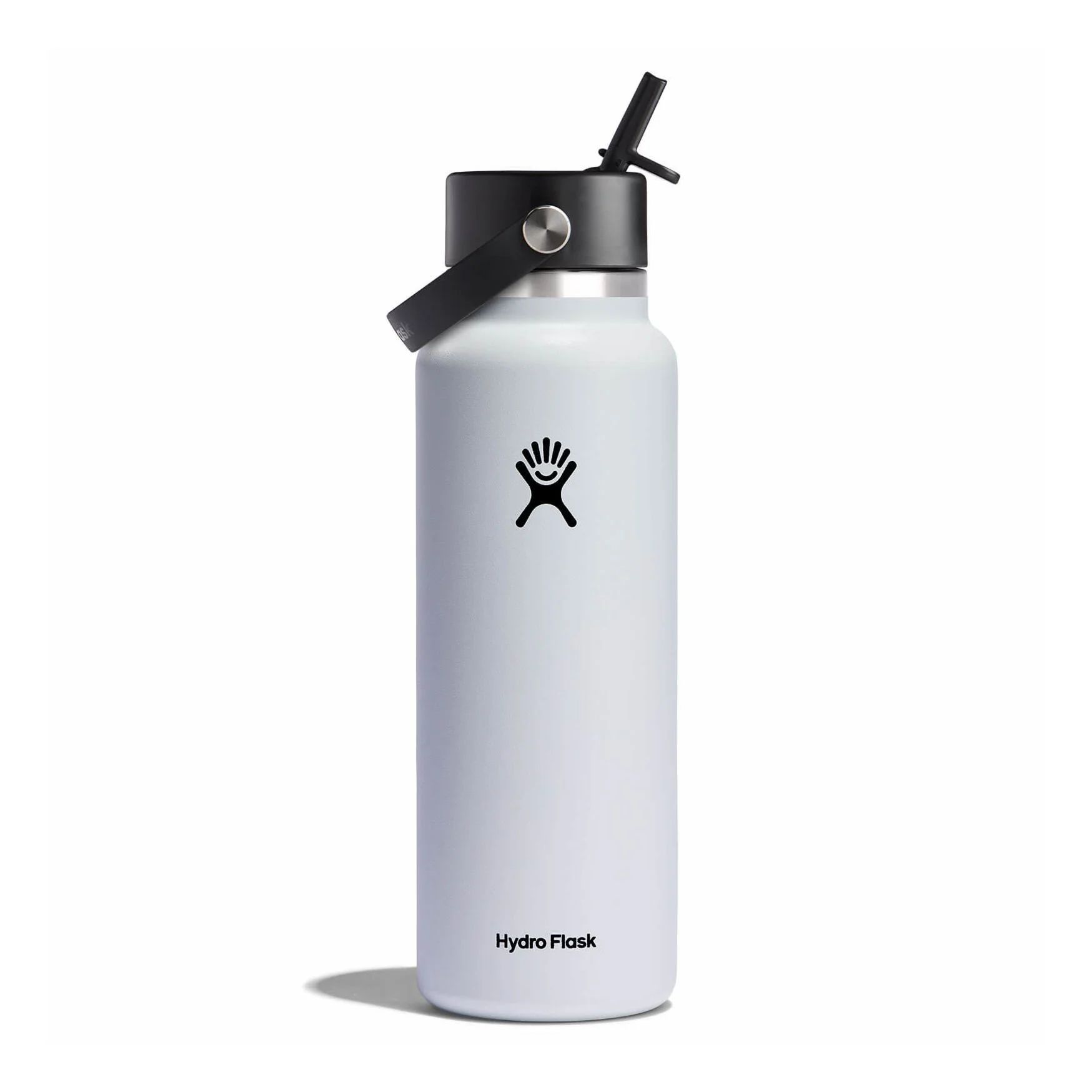 Hydro Flask 40 oz Wide Mouth with Flex Straw Cap Blanche | FJHN-20372791