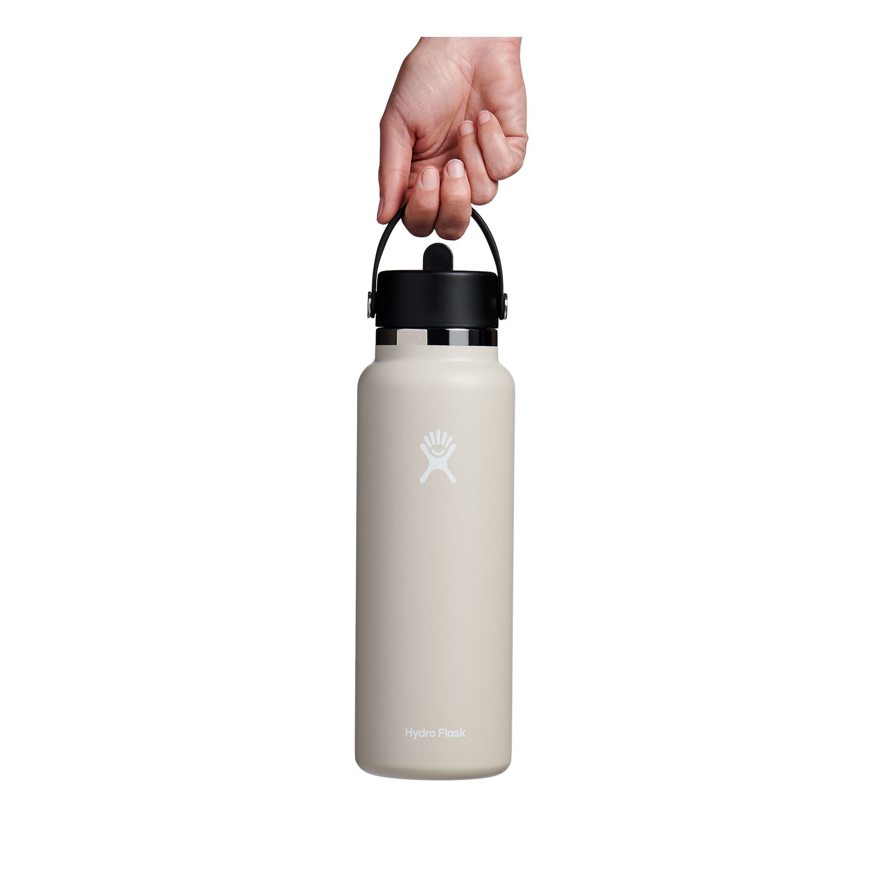 Hydro Flask 40 oz Wide Mouth with Flex Straw Cap Oat | DQWJ-61761790