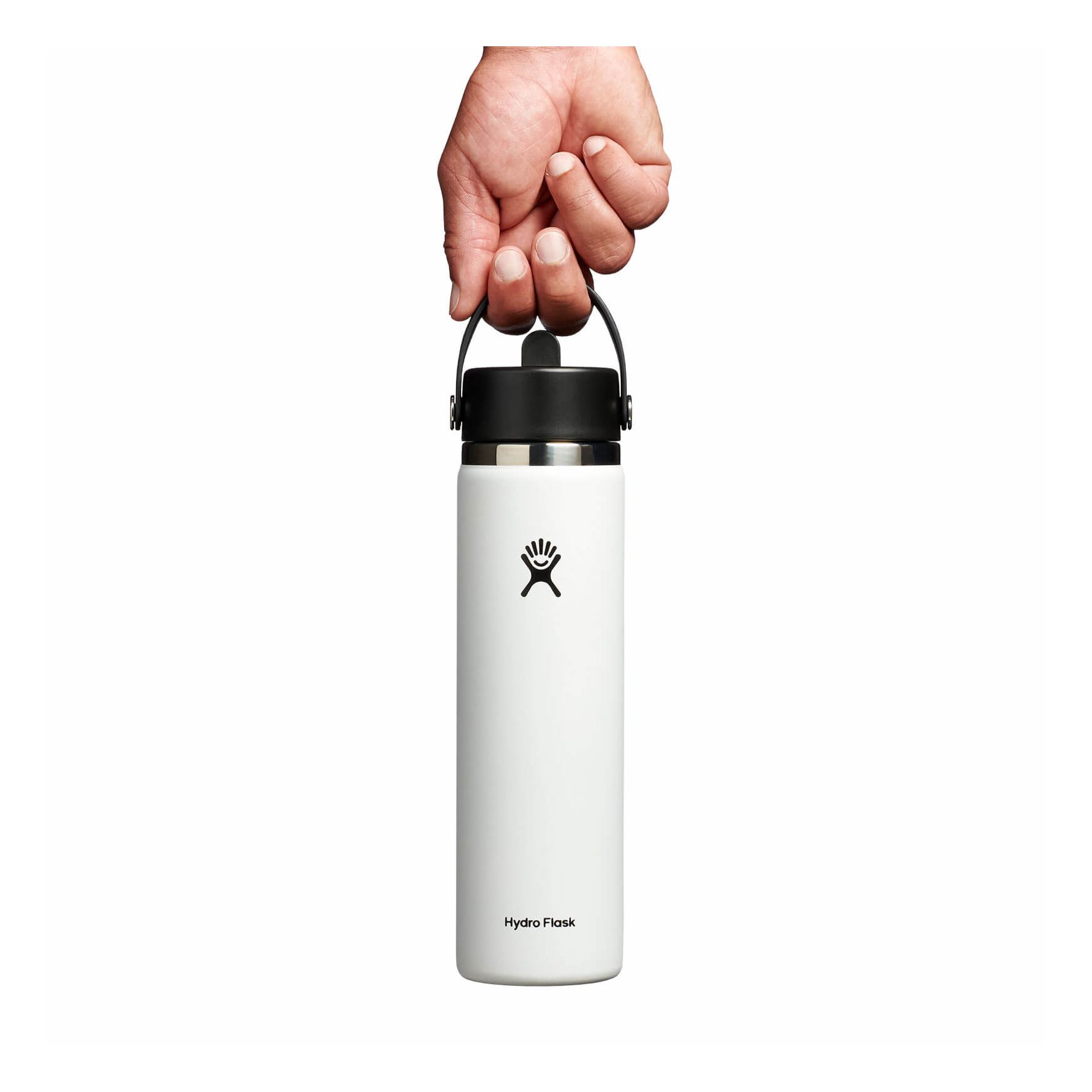 Hydro Flask 24 oz Wide Mouth with Flex Straw Cap Blanche | VIYC-47971157