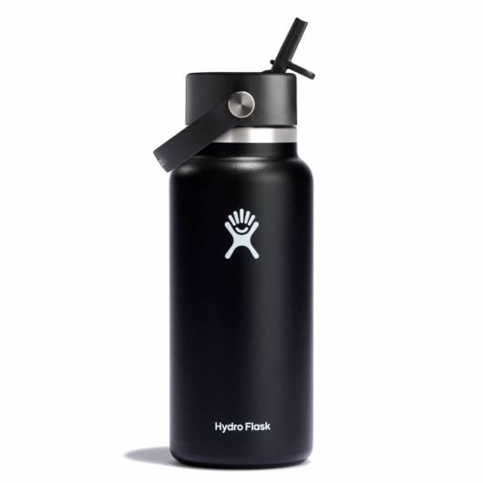 Hydro Flask 32 oz Wide Mouth with Flex Straw Cap Noir | UURT-62212131