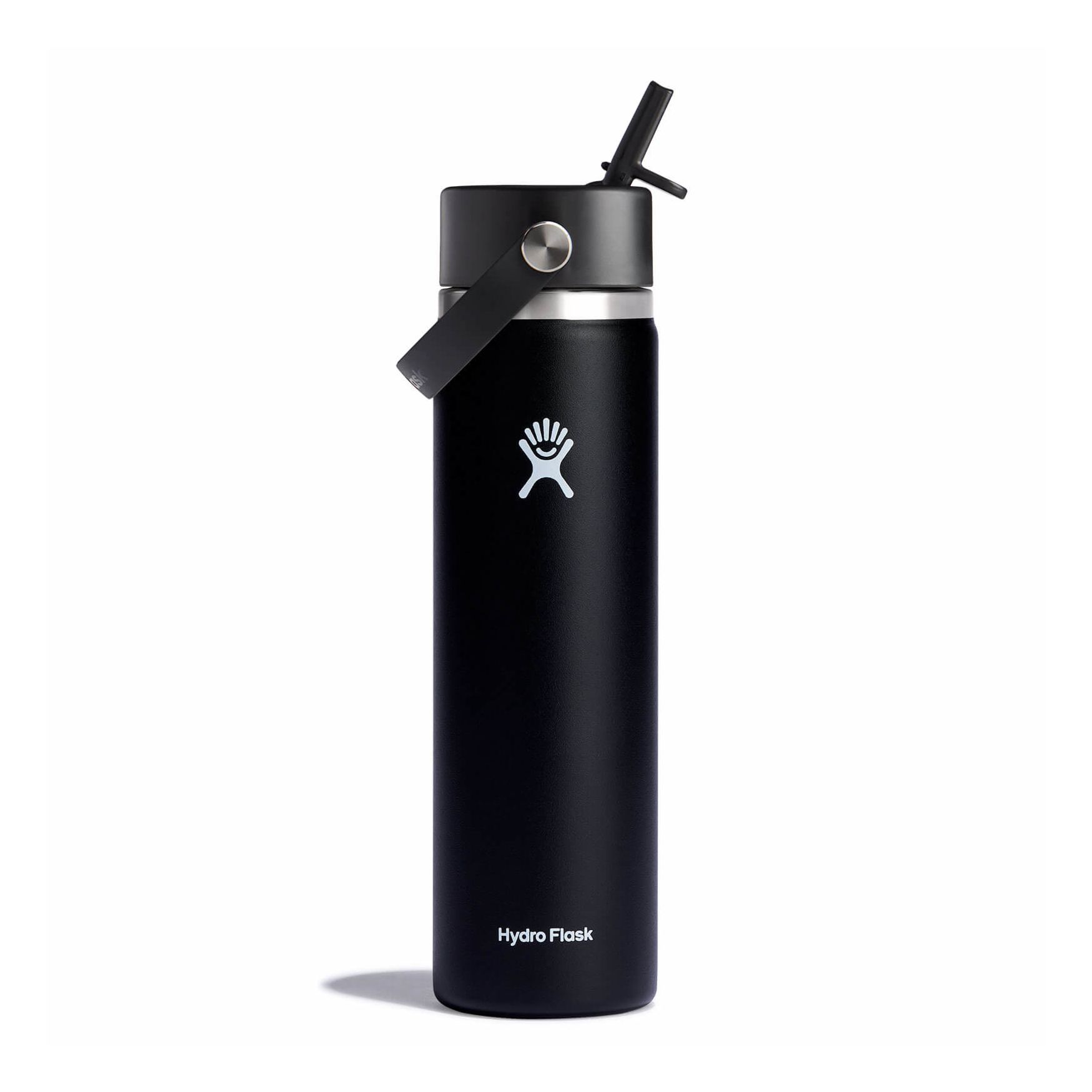 Hydro Flask 24 oz Wide Mouth with Flex Straw Cap Noir | VXRJ-75186908