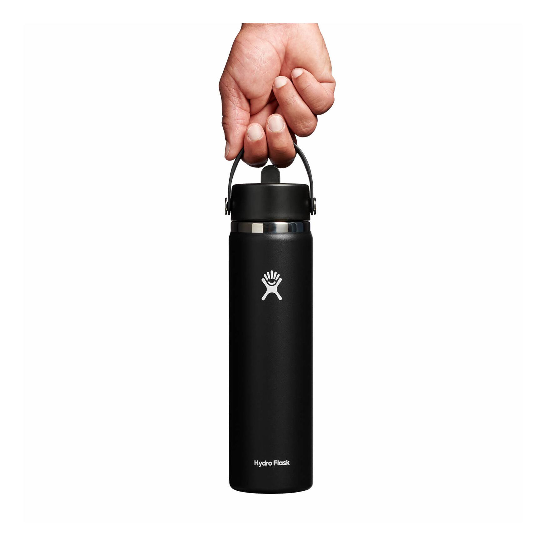 Hydro Flask 24 oz Wide Mouth with Flex Straw Cap Noir | VXRJ-75186908