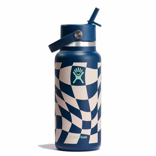 Hydro Flask 32 oz Wide Mouth with Flex Straw Cap Indigo | ACMF-90592132