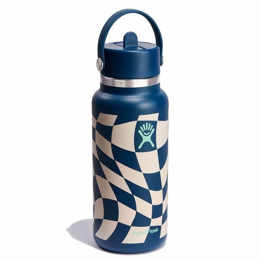 Hydro Flask 32 oz Wide Mouth with Flex Straw Cap Indigo | ACMF-90592132