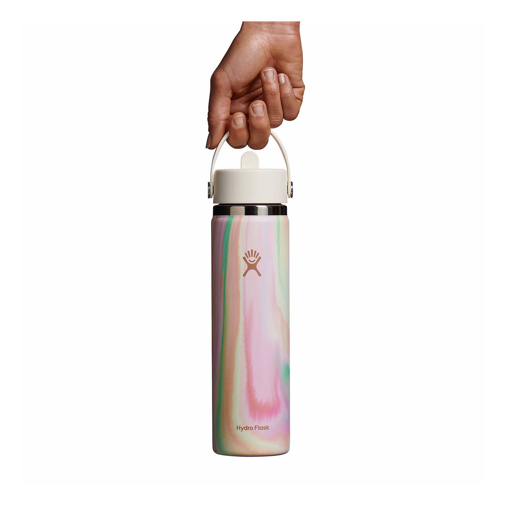 Hydro Flask 24 oz Wide Mouth with Flex Straw Cap Sugar Crush | ZDIL-96761336