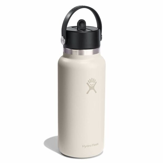 Hydro Flask 32 oz Wide Mouth with Flex Straw Cap Ivory | BSOP-63423705