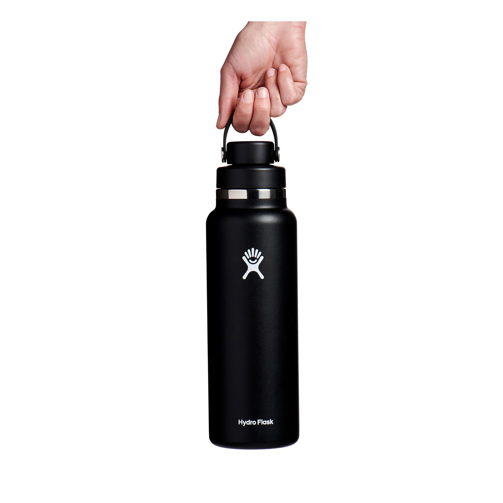 Hydro Flask 40 oz Wide Mouth with Flex Chug Cap Noir | BIZK-94233572