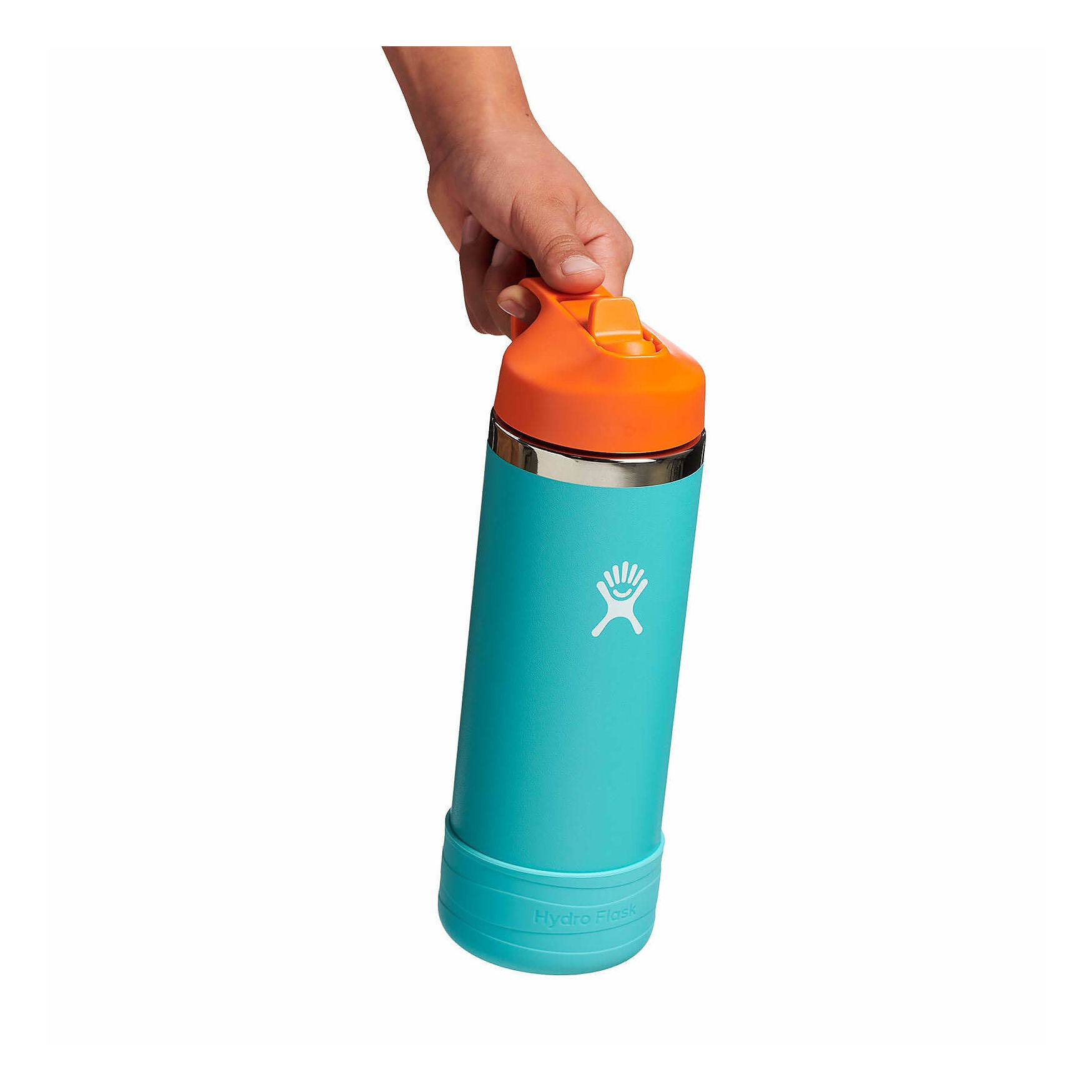 Hydro Flask 18 oz Kids Wide Mouth w/ Straw Cap Seaspray | SROF-90507537