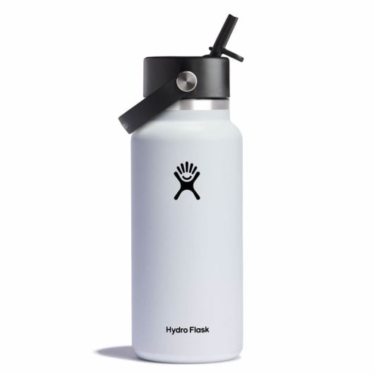 Hydro Flask 32 oz Wide Mouth with Flex Straw Cap Blanche | SBBR-24564346