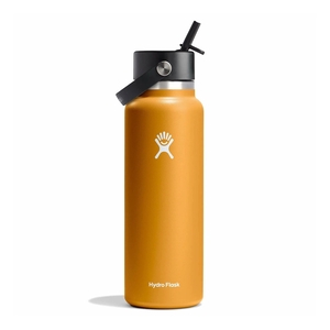 Hydro Flask 40 oz Wide Mouth with Flex Straw Cap Fossil | SGPW-30858397