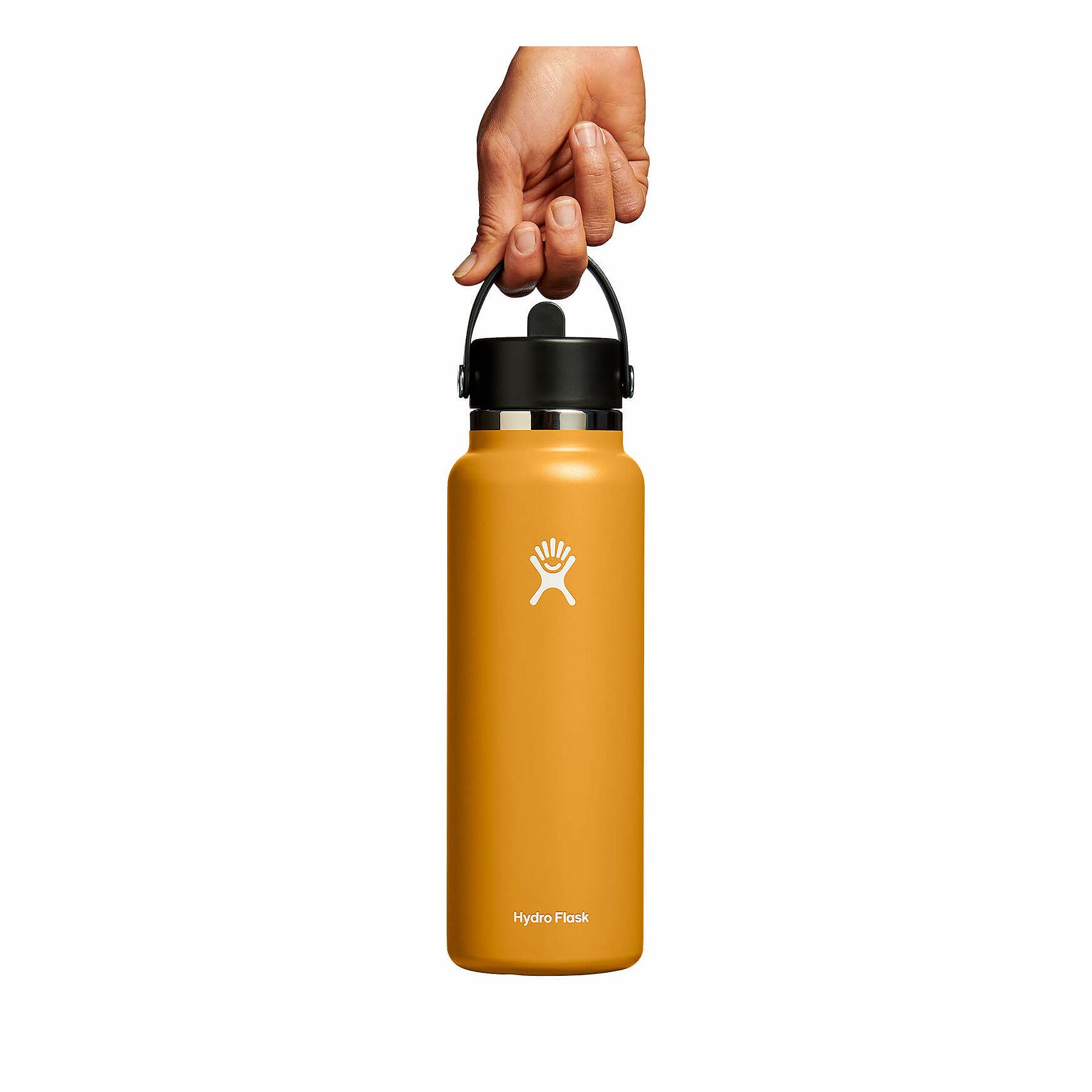 Hydro Flask 40 oz Wide Mouth with Flex Straw Cap Fossil | SGPW-30858397