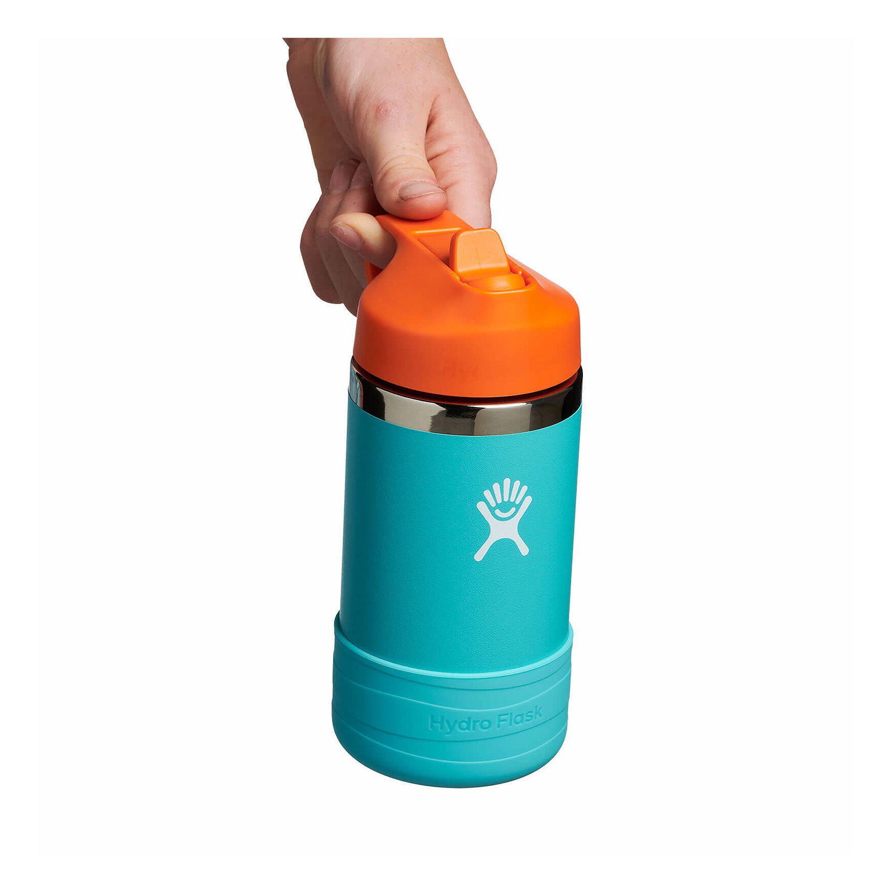 Hydro Flask 12 oz Kids Wide Mouth w/ Straw Cap Seaspray | NVWC-57135940