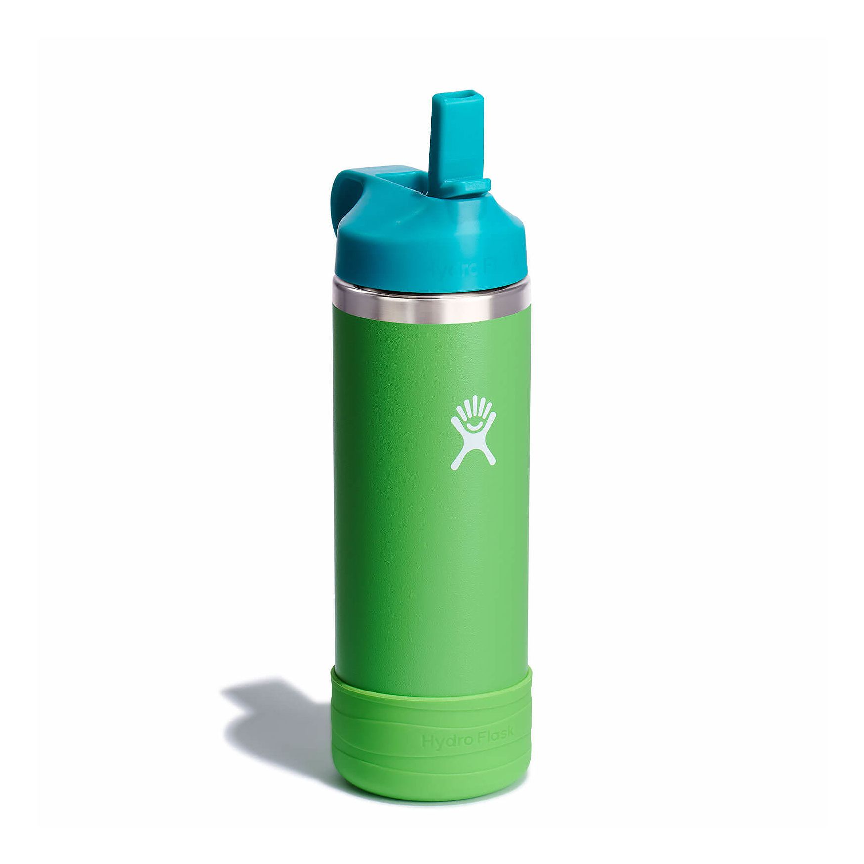 Hydro Flask 18 oz Kids Wide Mouth w/ Straw Cap Grass | YCGB-72979275