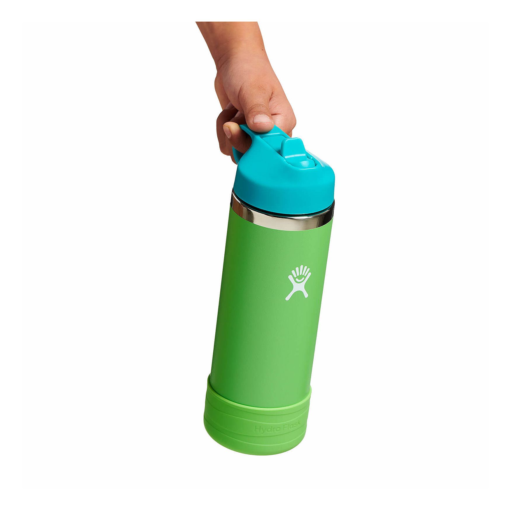 Hydro Flask 18 oz Kids Wide Mouth w/ Straw Cap Grass | YCGB-72979275